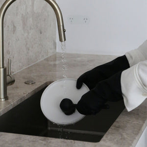 DESIGNSTUFF ETTA Silicone Dish Gloves | S/M | Black