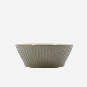 Pleat Bowl | Grey/Brown