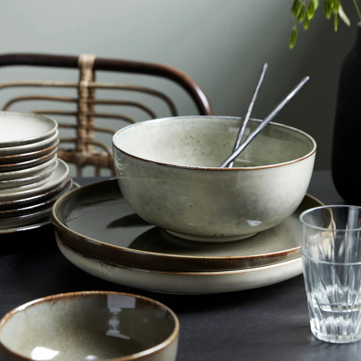 Lake Serving Bowl | Grey by HOUSE DOCTOR (bowl-hdlake-green-copy)