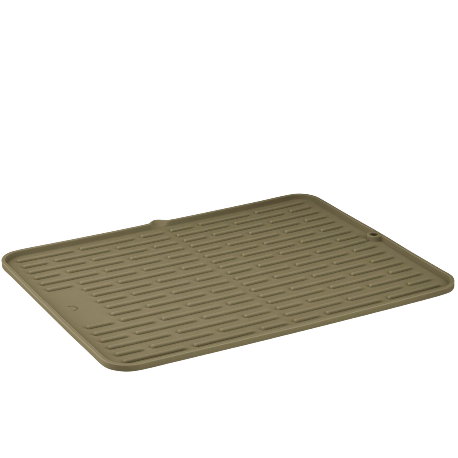 Folding Silicone Drying Mat L w/ Drainage Mouth | Khaki by DESIGNSTUFF (sink-tray-and-sponge-holder-silicone-khaki)