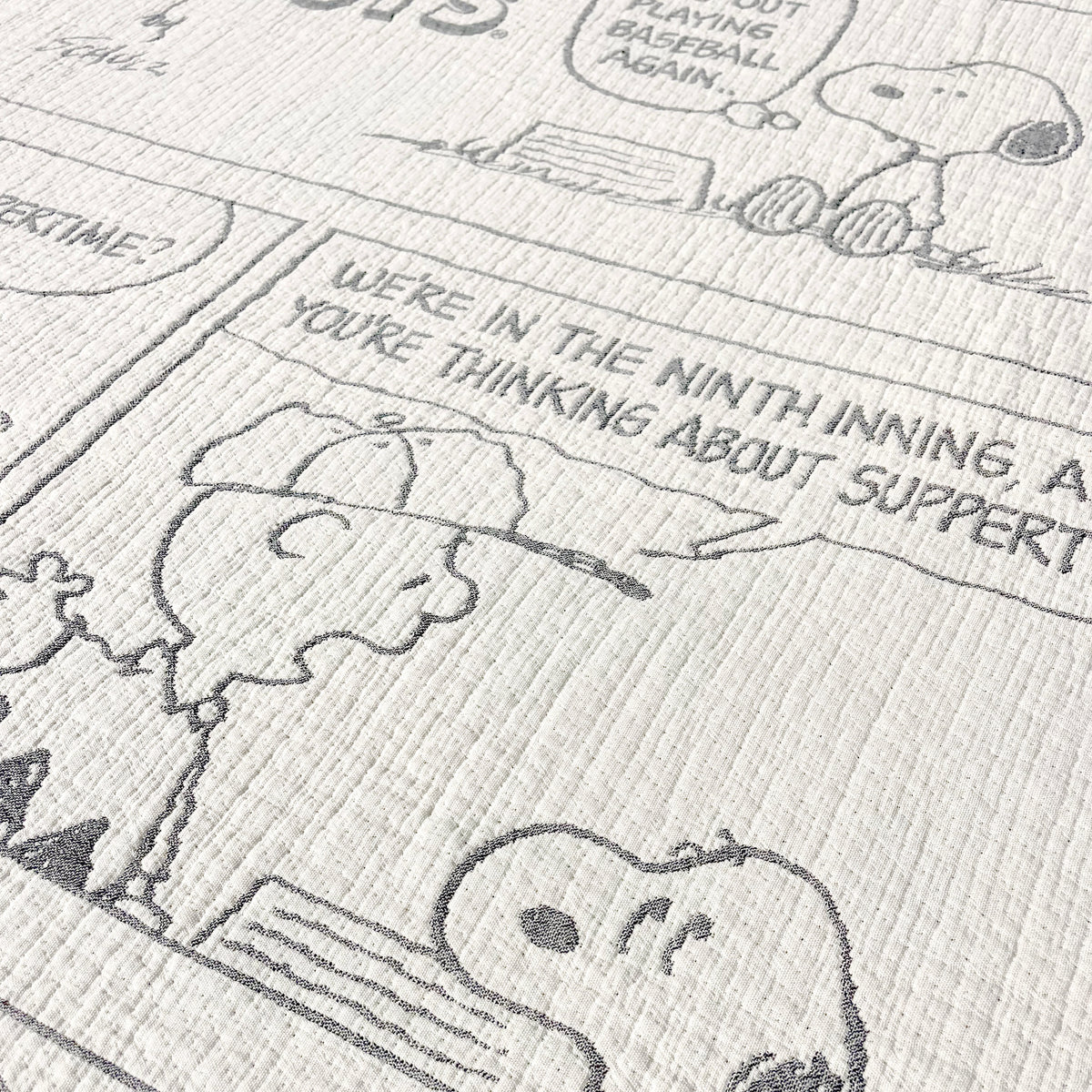 Peanuts Blanket Baseball | Black