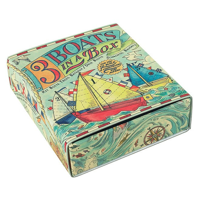 Three Boats in a Box Activity Set by AUTHENTIC MODELS (three-boats-in-a-box)