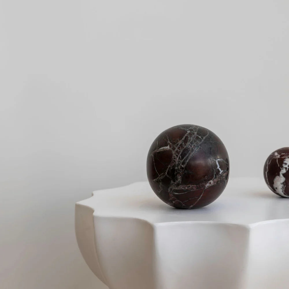 Orbit Table Sculpture | L | Rosso Levanto