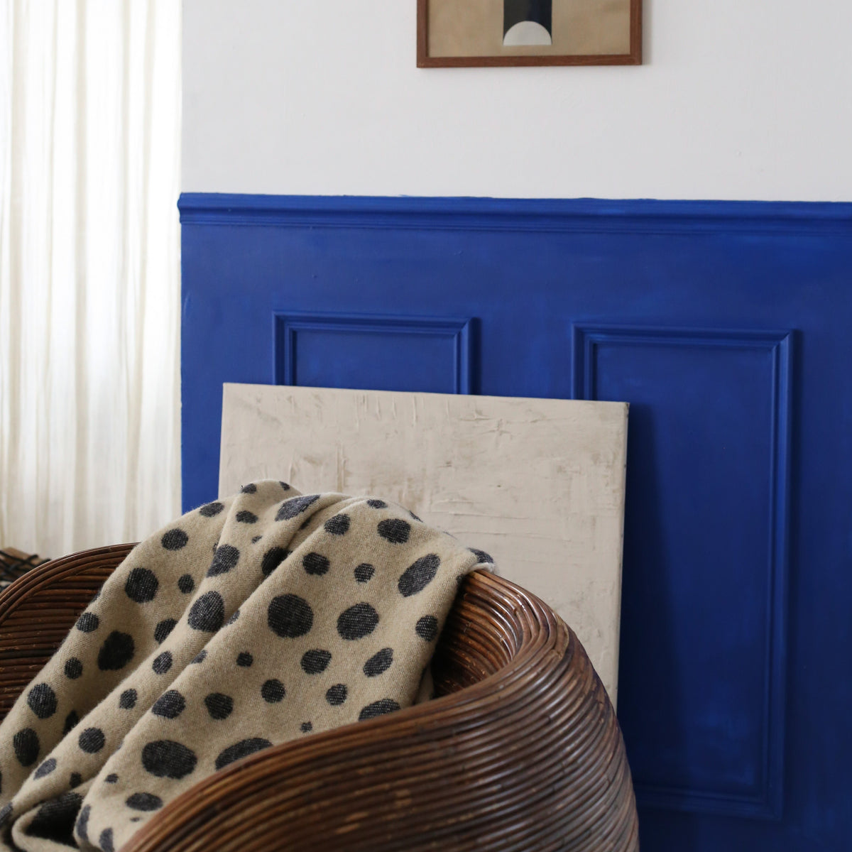 Cheetah Blanket | Beige/Off Black by MAISON DEUX (cheetah-blanket)