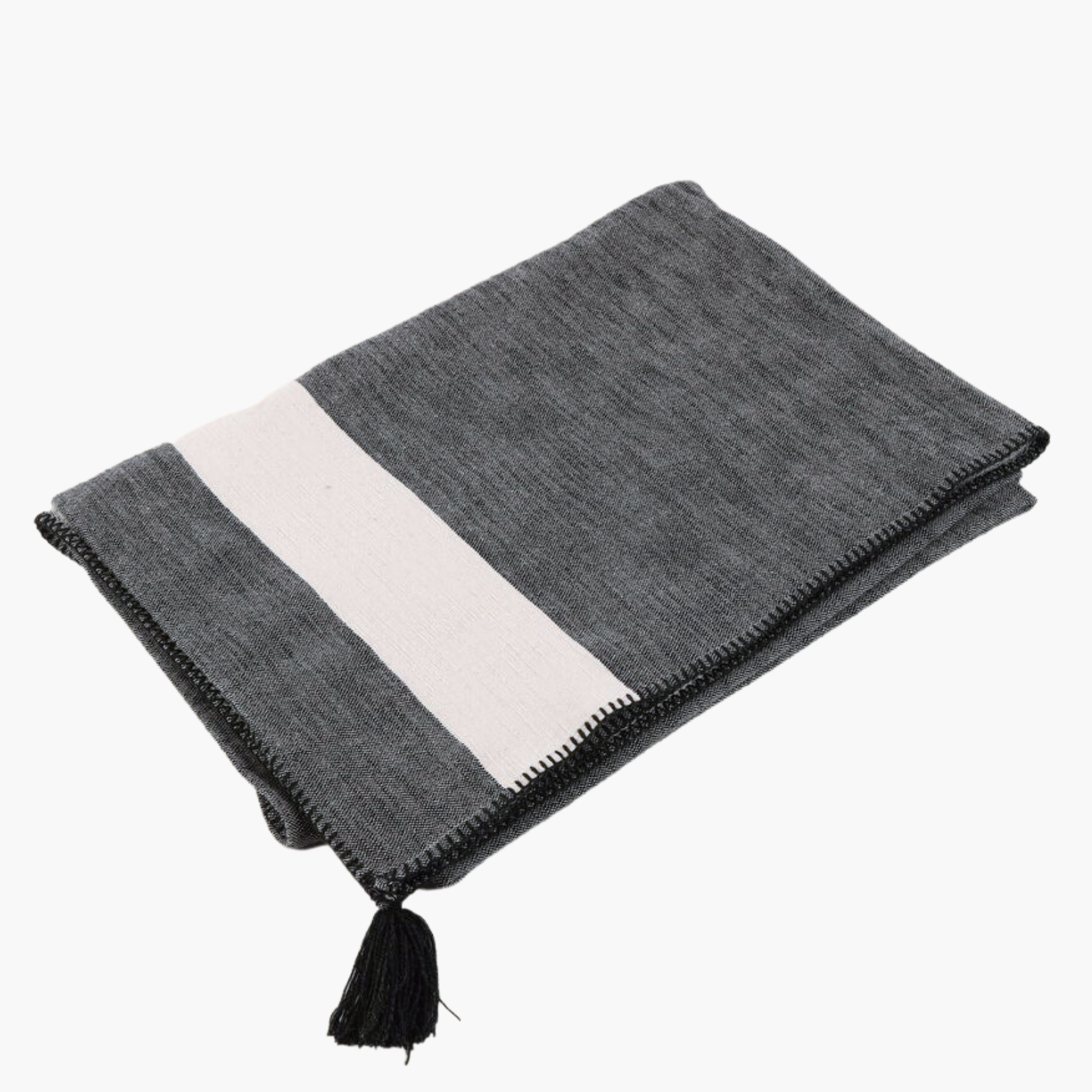 CASABLANCA Blanket 150X240 - Off Black/Off White