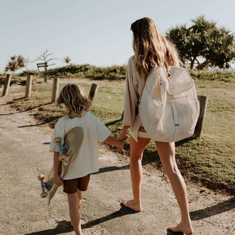 Beach Hauler Mesh Backpack | Sand