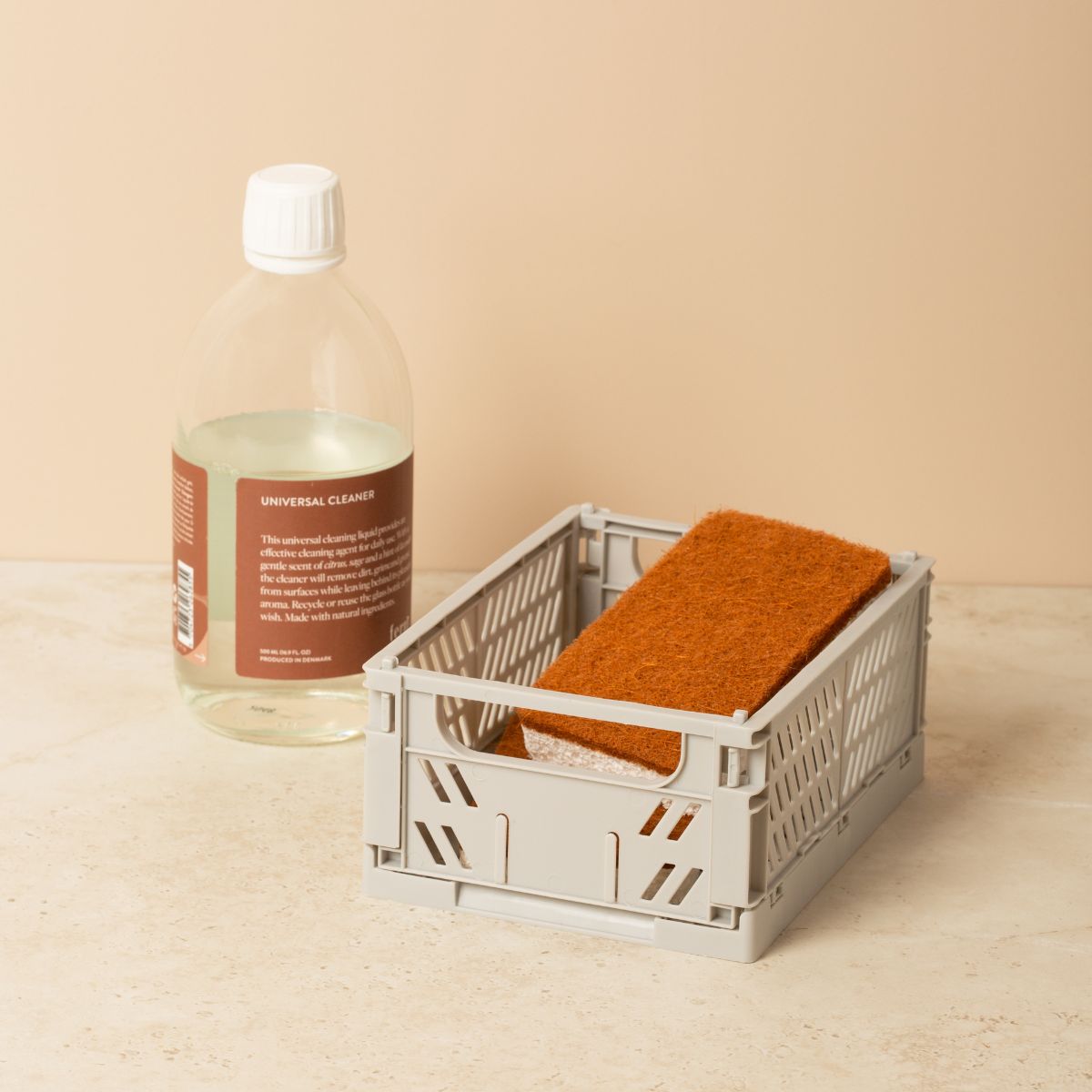 Slant Collapsible Crate | XS | 17 x 13cm | Grey (2pc) by DESIGNSTUFF (slant-collapsible-crate-xs-17-x-13cm-grey)