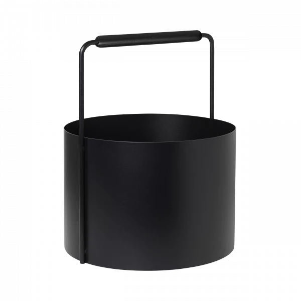 ASHI Wood basket - Black by BLOMUS (ashi-wood-basket-black)