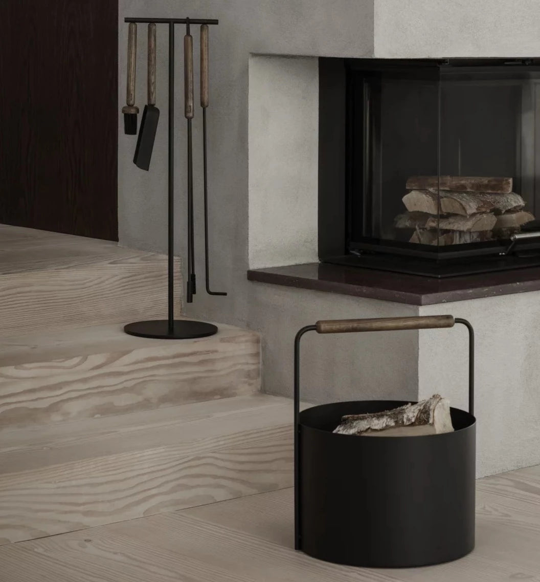 ASHI Wood basket - Oak by BLOMUS (ashi-wood-basket-black-oak)