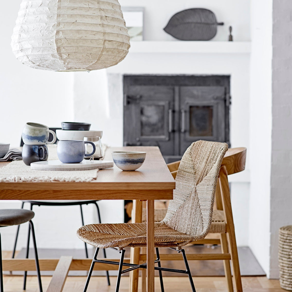 Taupe Serving Bowl | Grey Beige by BLOOMINGVILLE (taupe-serving-bowl-grey-stoneware)