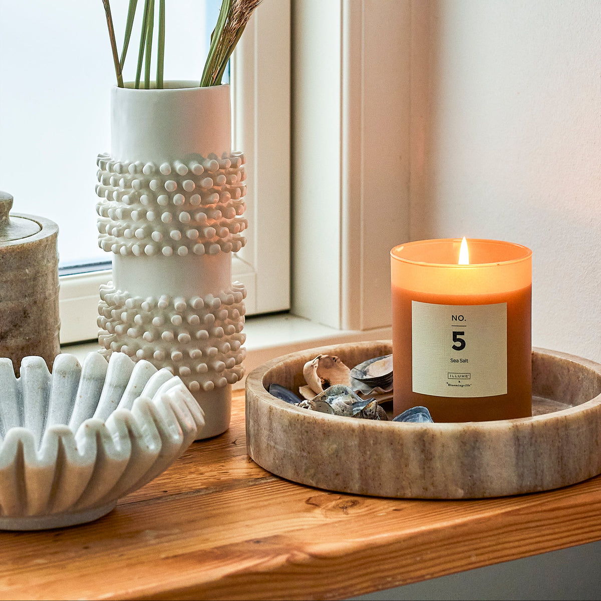 Ivette Tray | Beige Marble