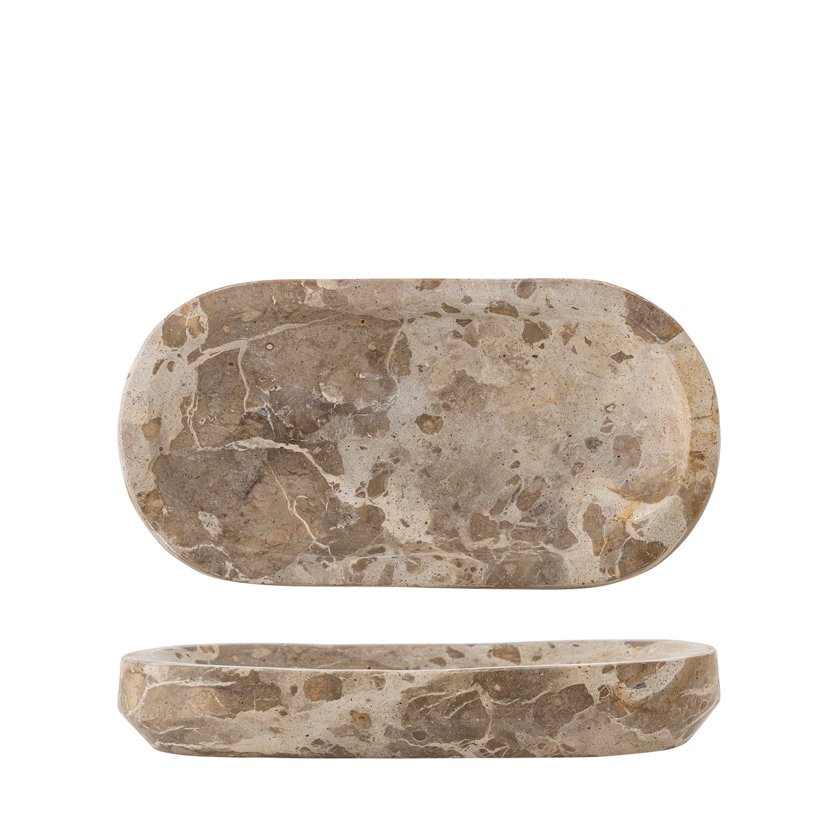 Bloomingville Shao Tray  | Brown Marble