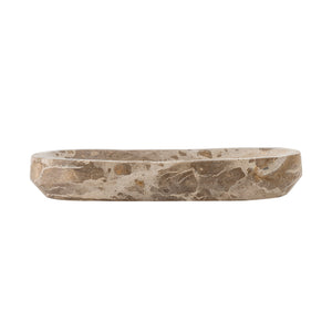 Bloomingville Shao Tray  | Brown Marble