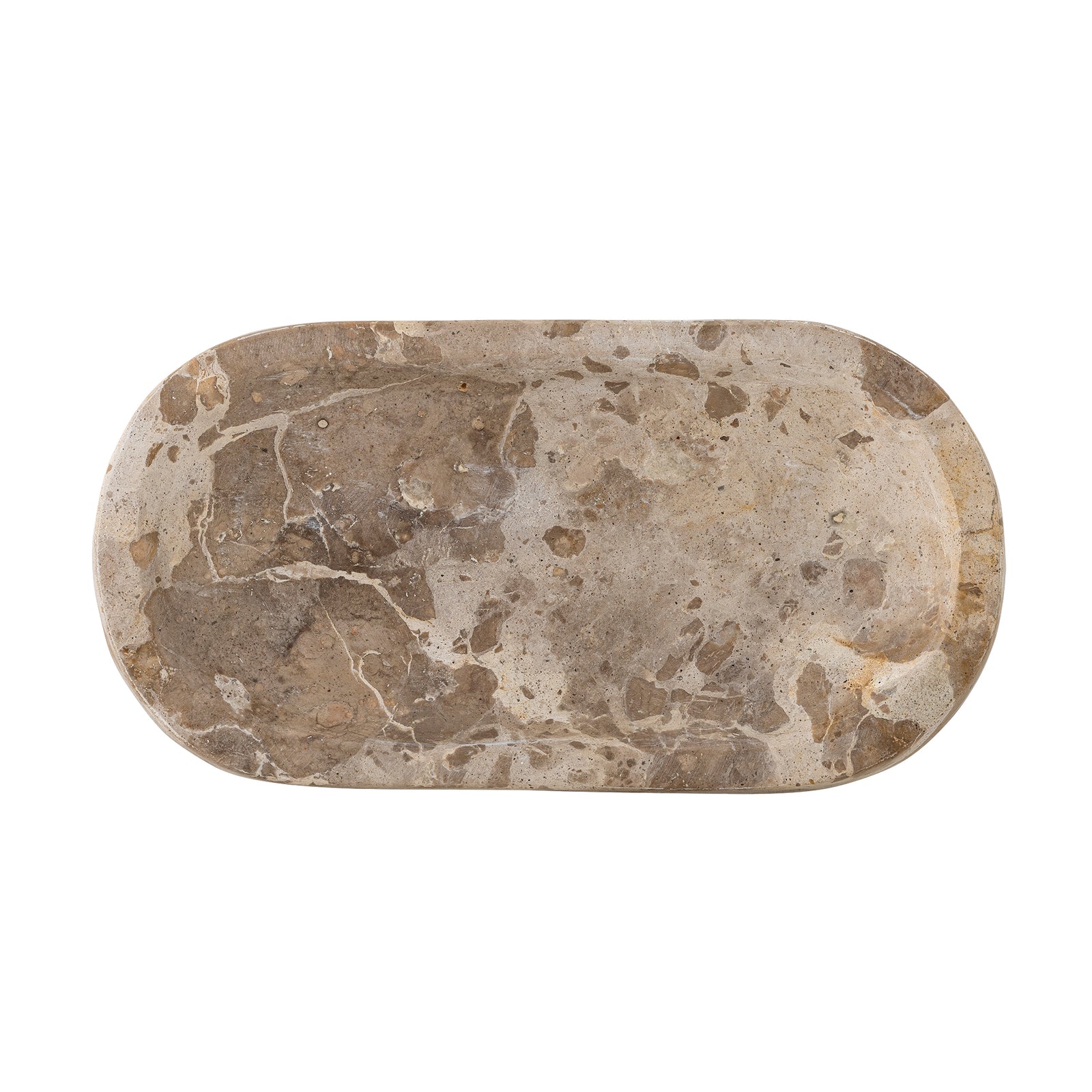 Bloomingville Shao Tray  | Brown Marble