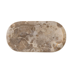 Bloomingville Shao Tray  | Brown Marble