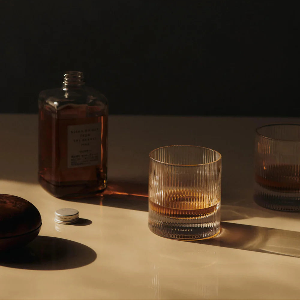 Ferm Living Ripple Tumbler Glasses | Set of 2 | Clear