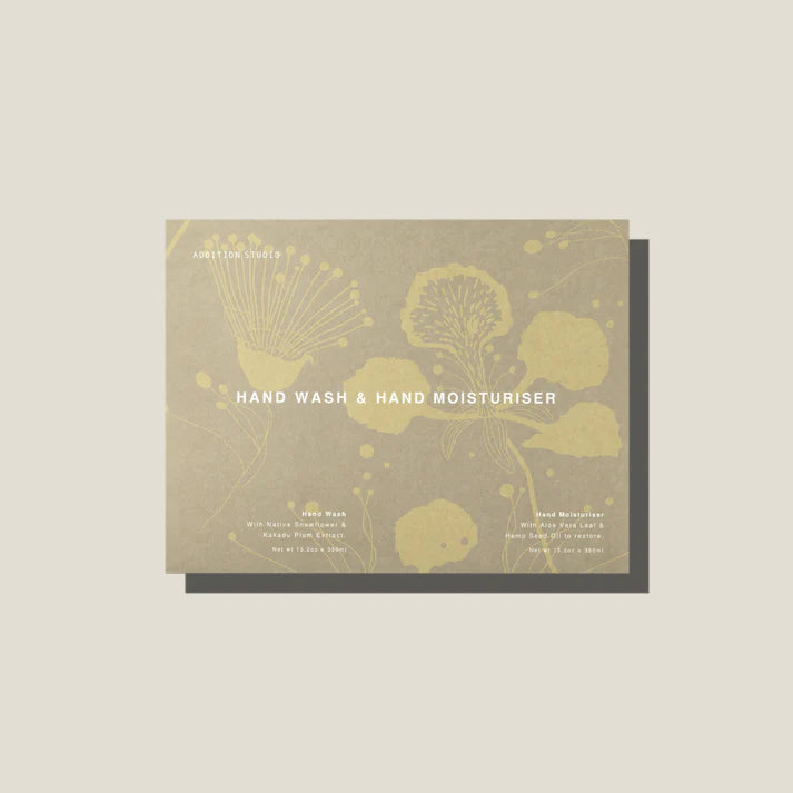 All Natural Hand Wash & Hand Moisturiser Gift Set by ADDITION STUDIO (gift-set-390ml-hand-wash-hand-moisturiser)