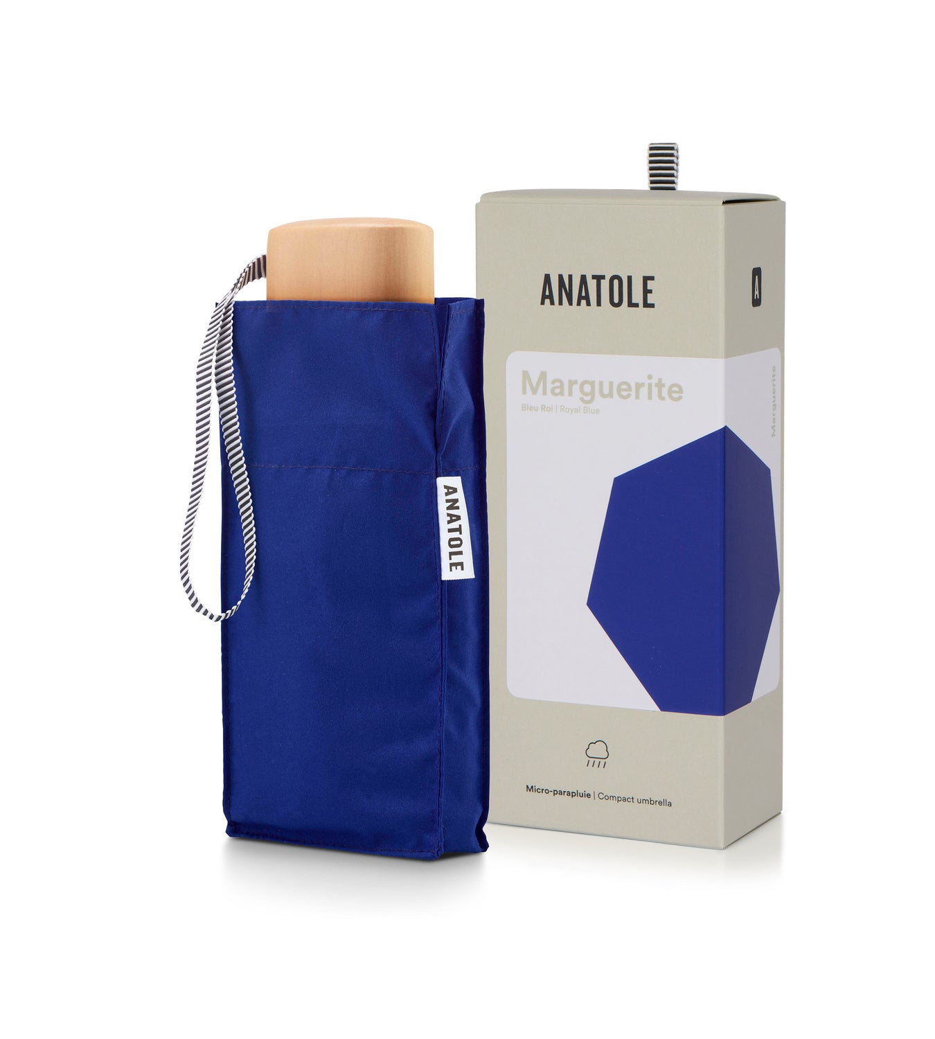 Anatole Micro Umbrella | Marguerite | Royal Blue