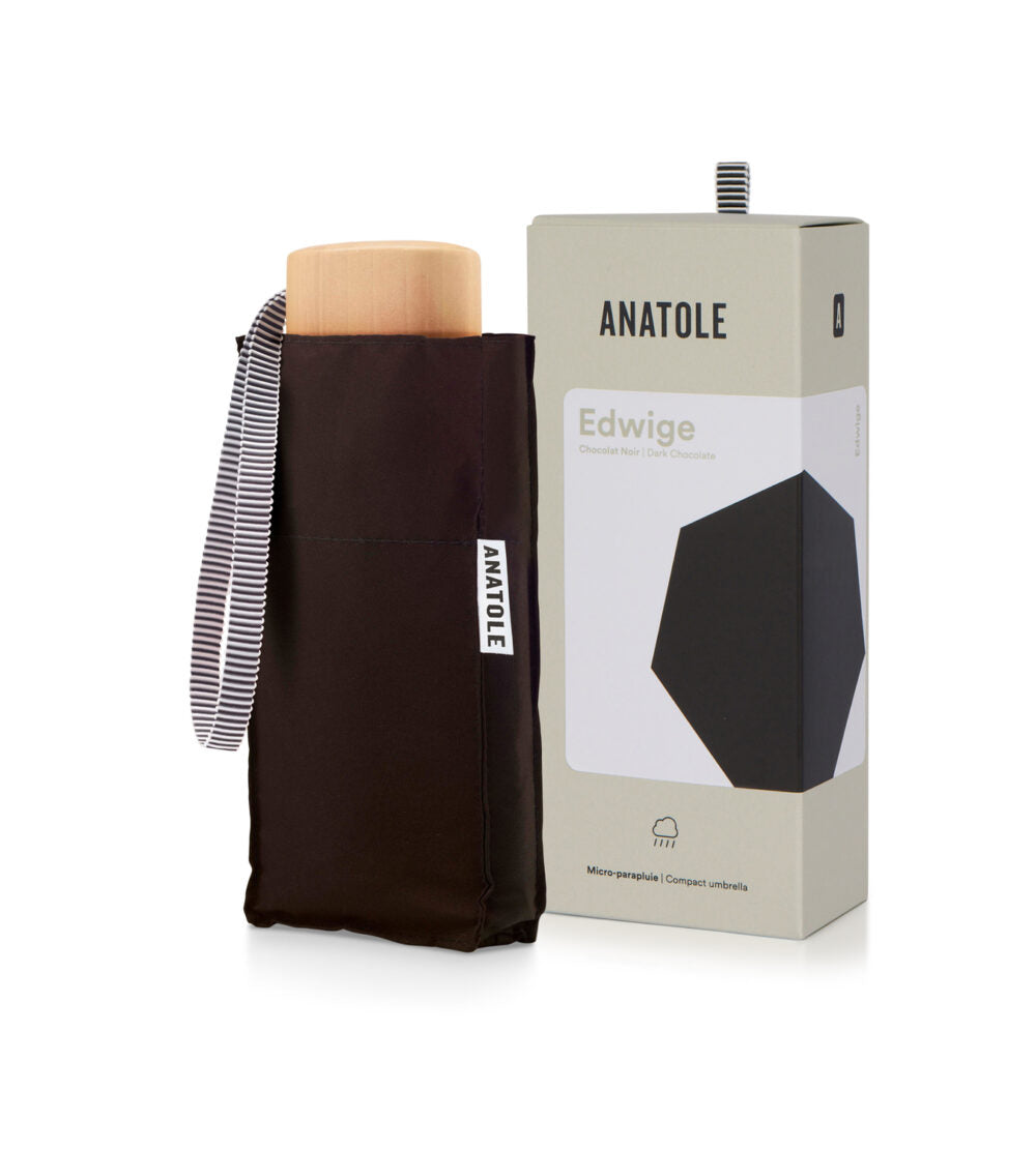 Anatole Micro Umbrella | Edwidge/Chocolate