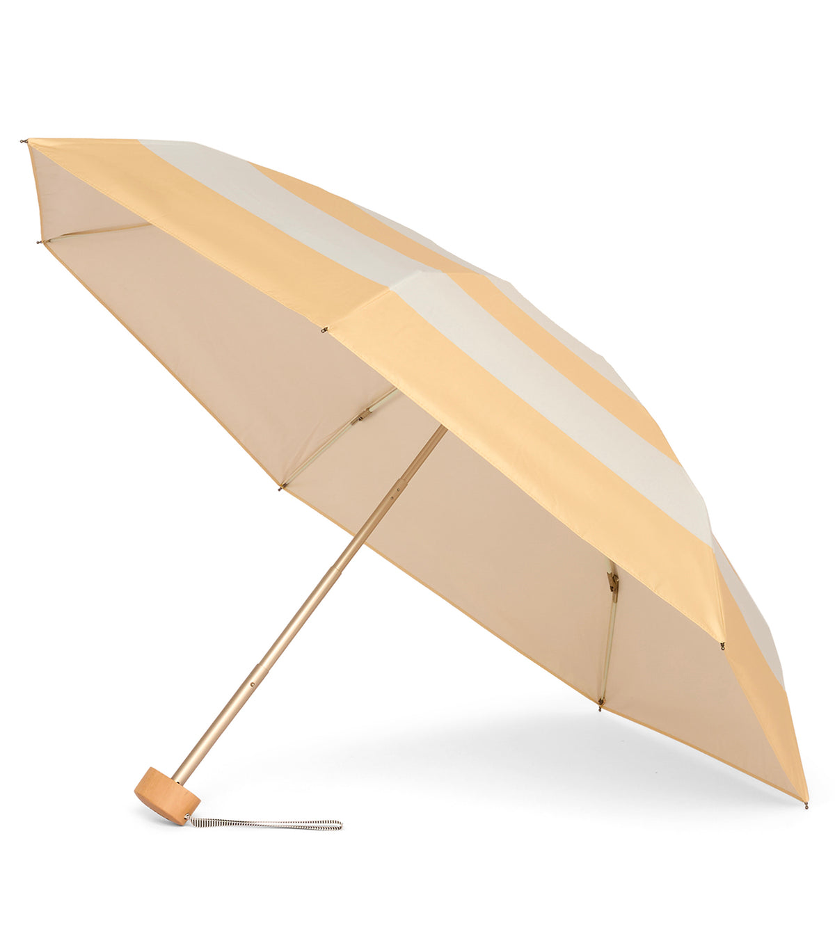 Anatole UPF 50+ Sun & Rain Micro Umbrella | AURORA/Linen Yellow Stripes