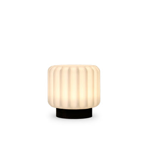 Atelier Pierre Dentelles Mini Portable Lamp 9cm in Black with perforated shade