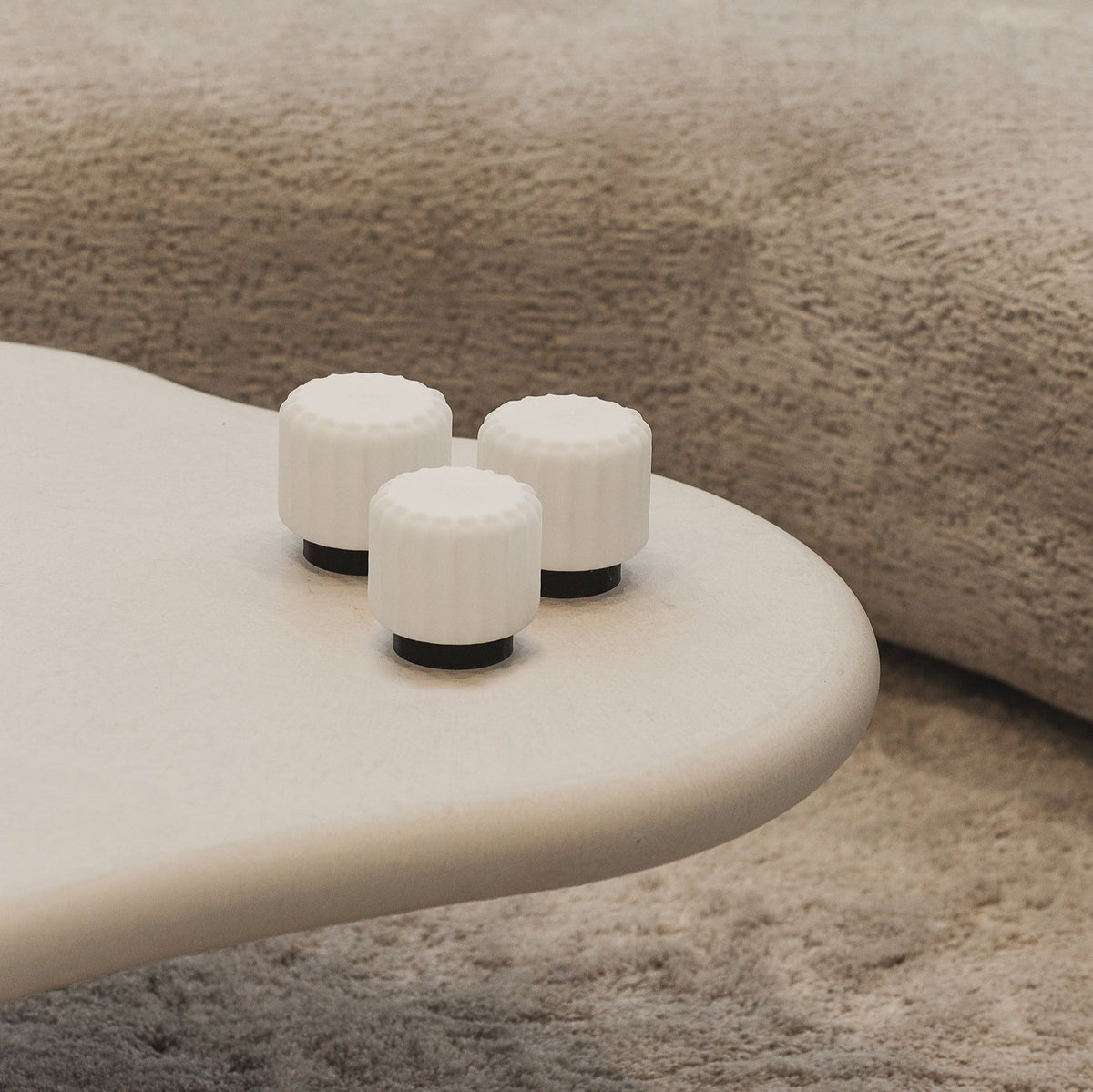 Dentelles Portable Lamps 9cm Set of 3 | Gold Base by ATELIER PIERRE (dentelles-9-light-usb-recharge-gold-base-9cm)