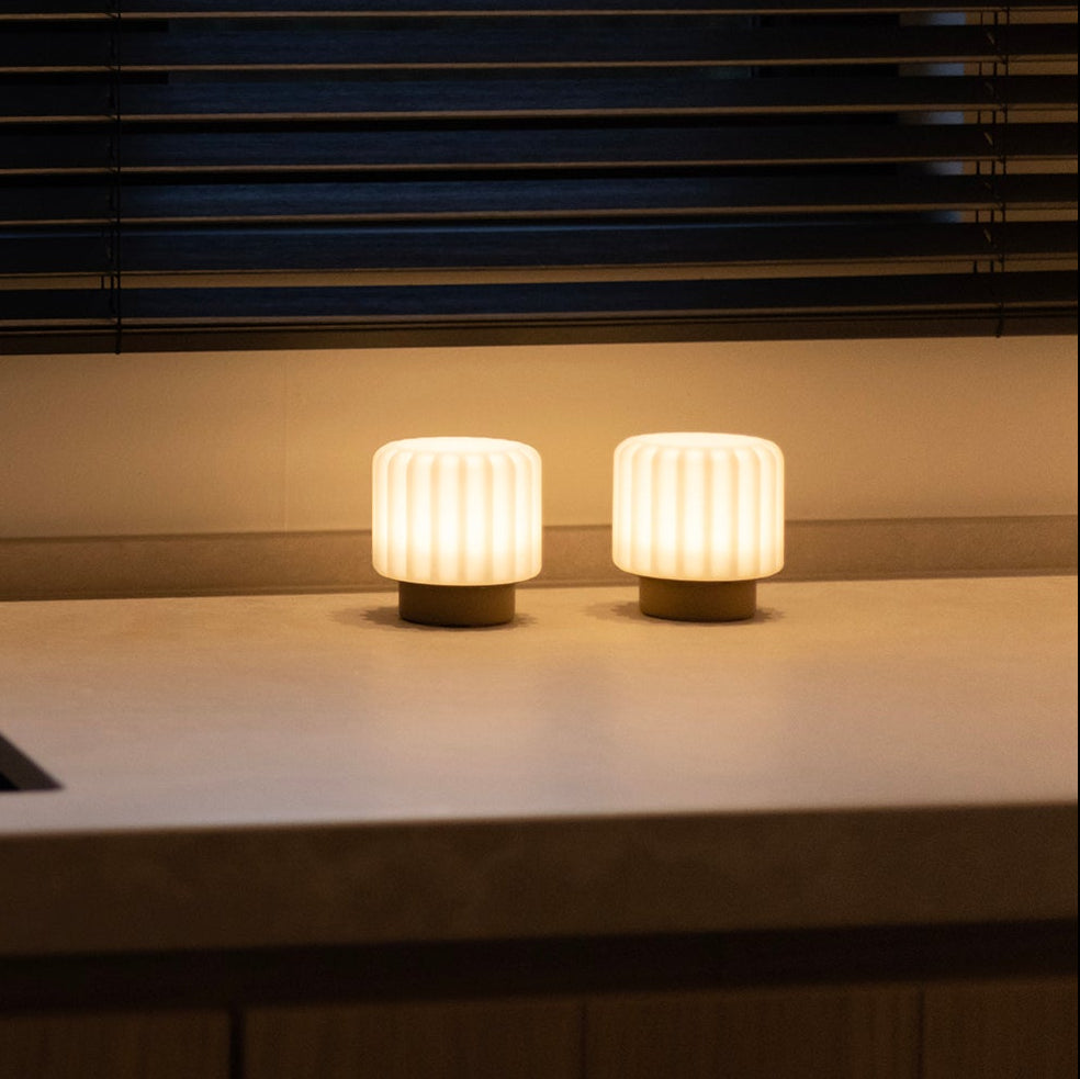 Atelier Pierre Dentelles Portable Lamps 9cm Set of 3  | Clay Base