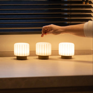 Atelier Pierre Dentelles Portable Lamps 9cm Set of 3  | Clay Base