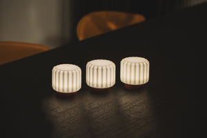 Atelier Pierre Dentelles 9 light & USB recharge | Terra base | 9x9 cm