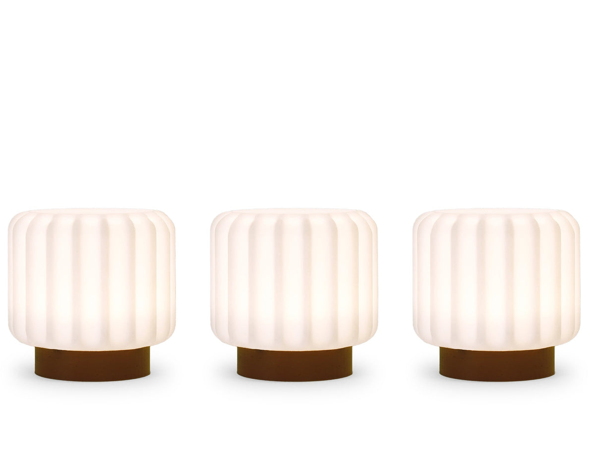 Atelier Pierre Dentelles Portable Lamps 9cm Set of 3  | Terra Base