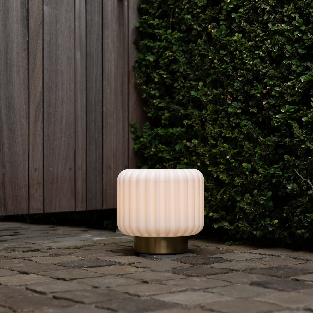 Dentelles Portable Lamps XL 30cm | Gold Base by ATELIER PIERRE (dentelles-wide-xl-light-usb-recharge-gold-base-30cm)