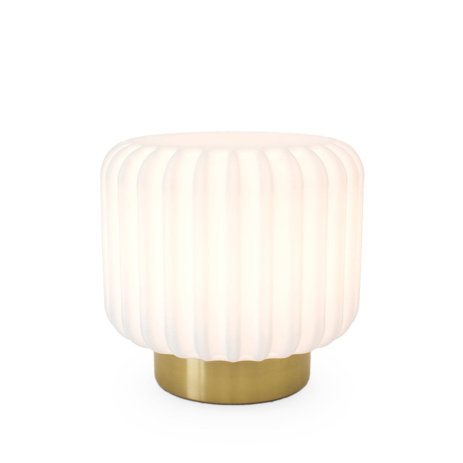 Dentelles Portable Lamps XL 30cm | Gold Base by ATELIER PIERRE (dentelles-wide-xl-light-usb-recharge-gold-base-30cm)