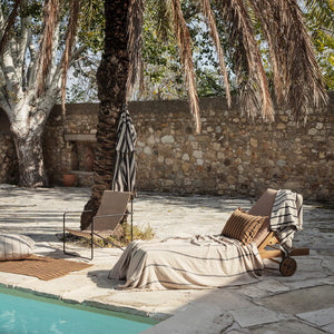 Alee Beach Towel | Sand/Black