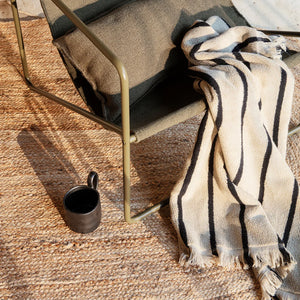 Alee Beach Towel | Sand/Black