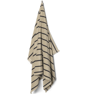Alee Beach Towel | Sand/Black
