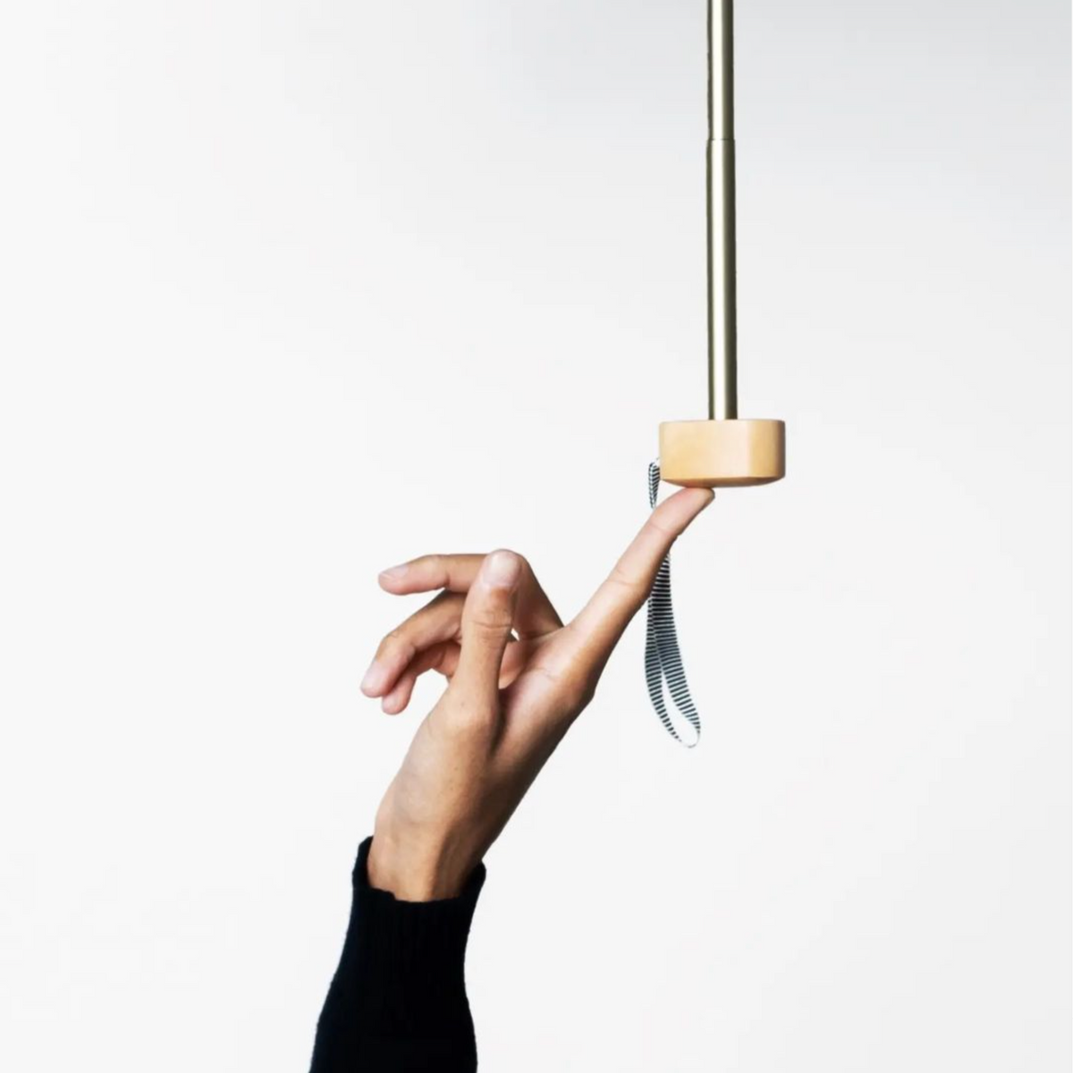 Micro Umbrella | Yellow Tweed by ANATOLE (anatole-micro-umbrella-tartan-finsbury-yellow-black)