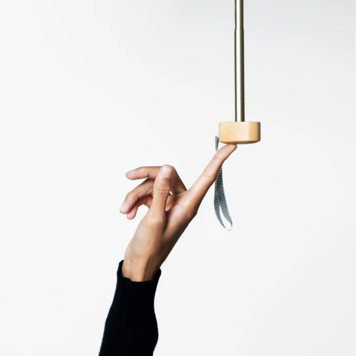 Micro Umbrella Bi Colour | Alma/Khaki-Black by ANATOLE (anatole-bicolour-micro-umbrella-alma-khaki-black)