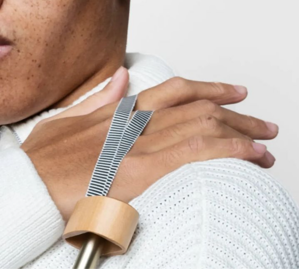 Micro Umbrella Bi Colour | Alma/Khaki-Black by ANATOLE (anatole-bicolour-micro-umbrella-alma-khaki-black)