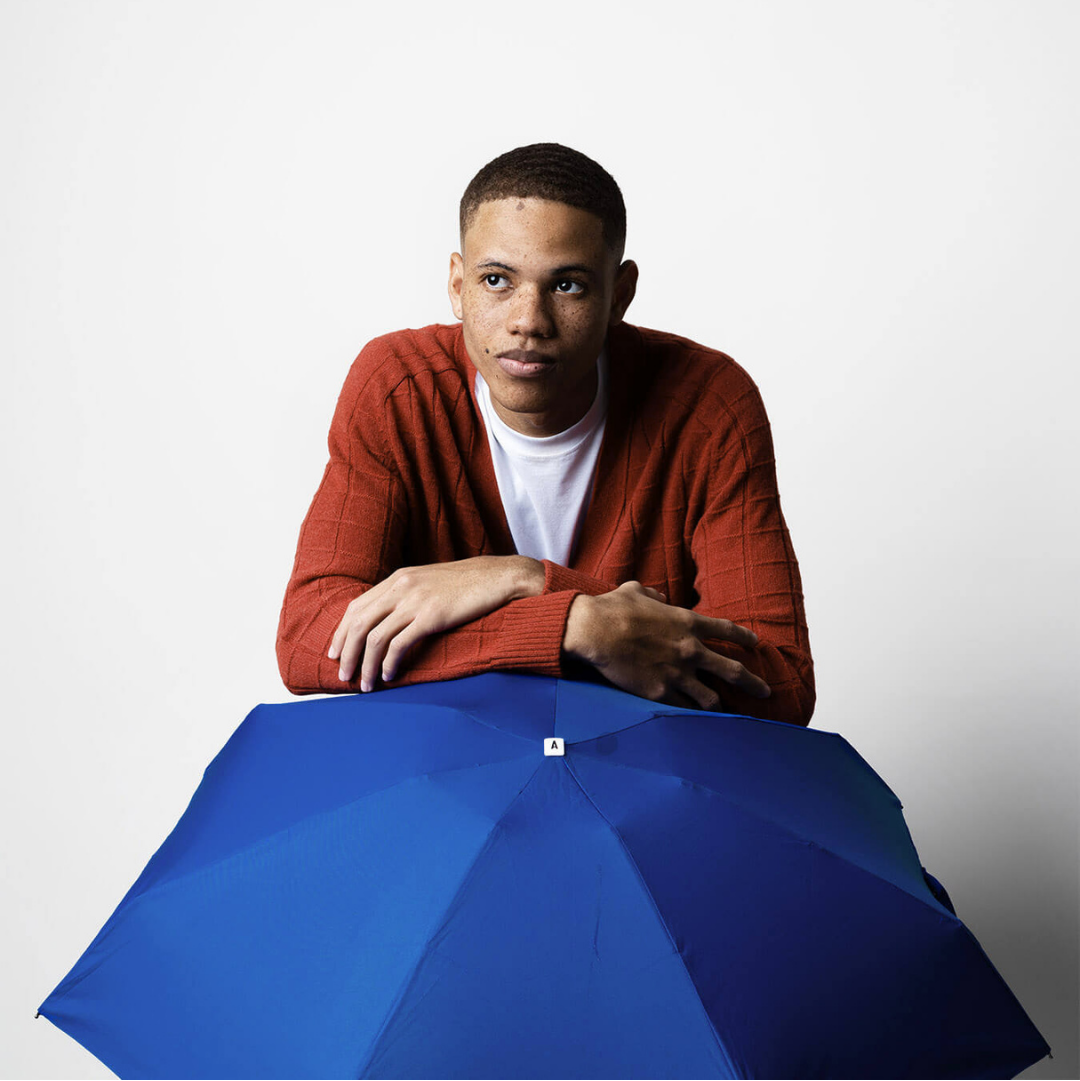 Anatole Micro Umbrella | Marguerite/Royal Blue