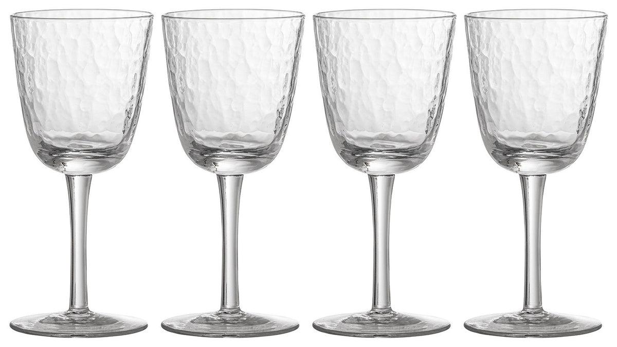Asali Wine Glass Set of 4 | Clear by BLOOMINGVILLE (asali-wine-glass-set-of-4)