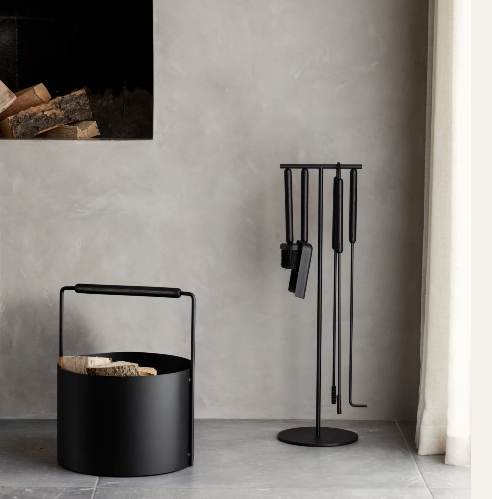 ASHI Wood Basket | Black by BLOMUS (ashi-wood-basket-black-copy)