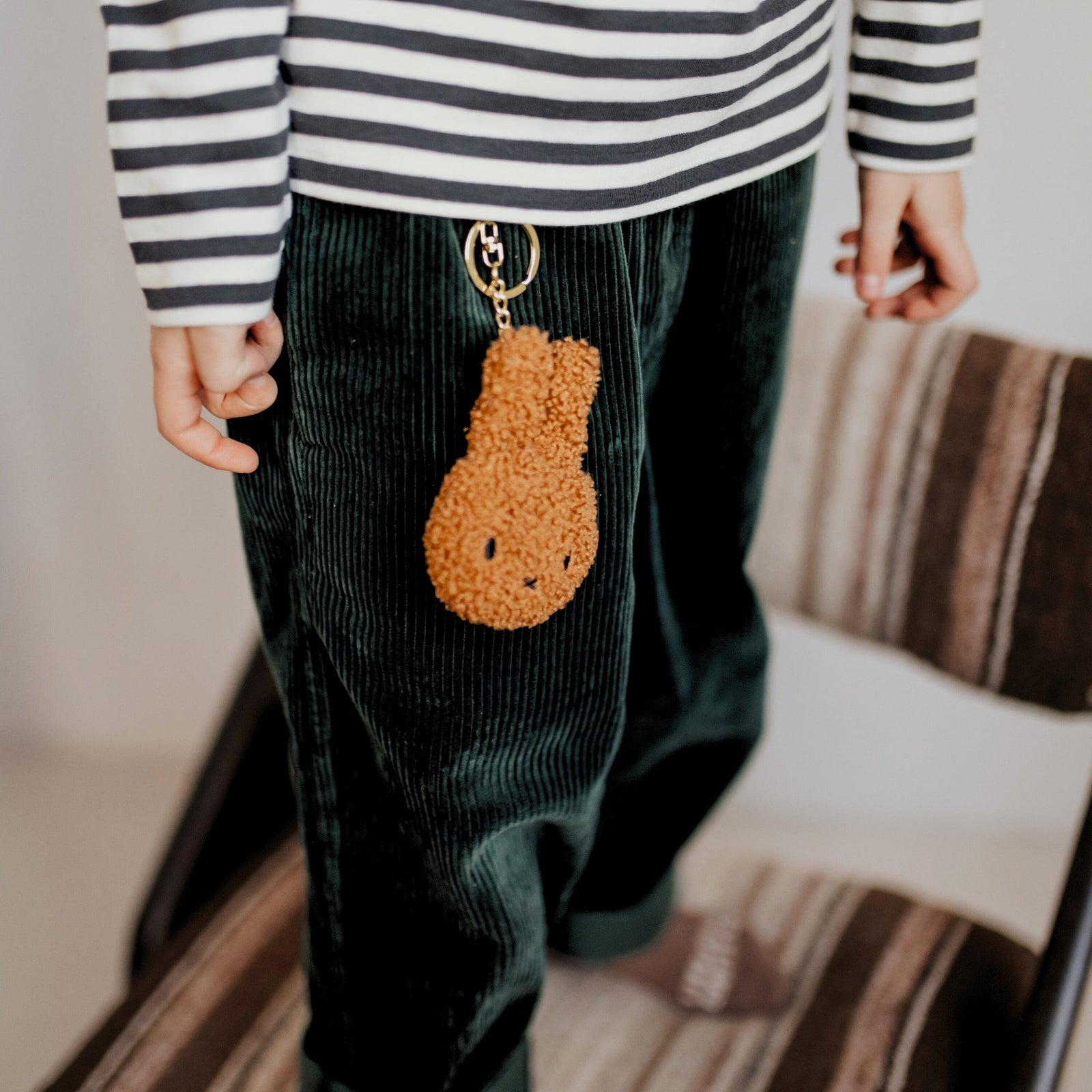 Miffy Flat Keychain ECO Tiny Teddy 10cm | Cinnamon by BON TON TOYS (miffy-flat-keychain-eco-tiny-teddy-10cm-cinnamon)