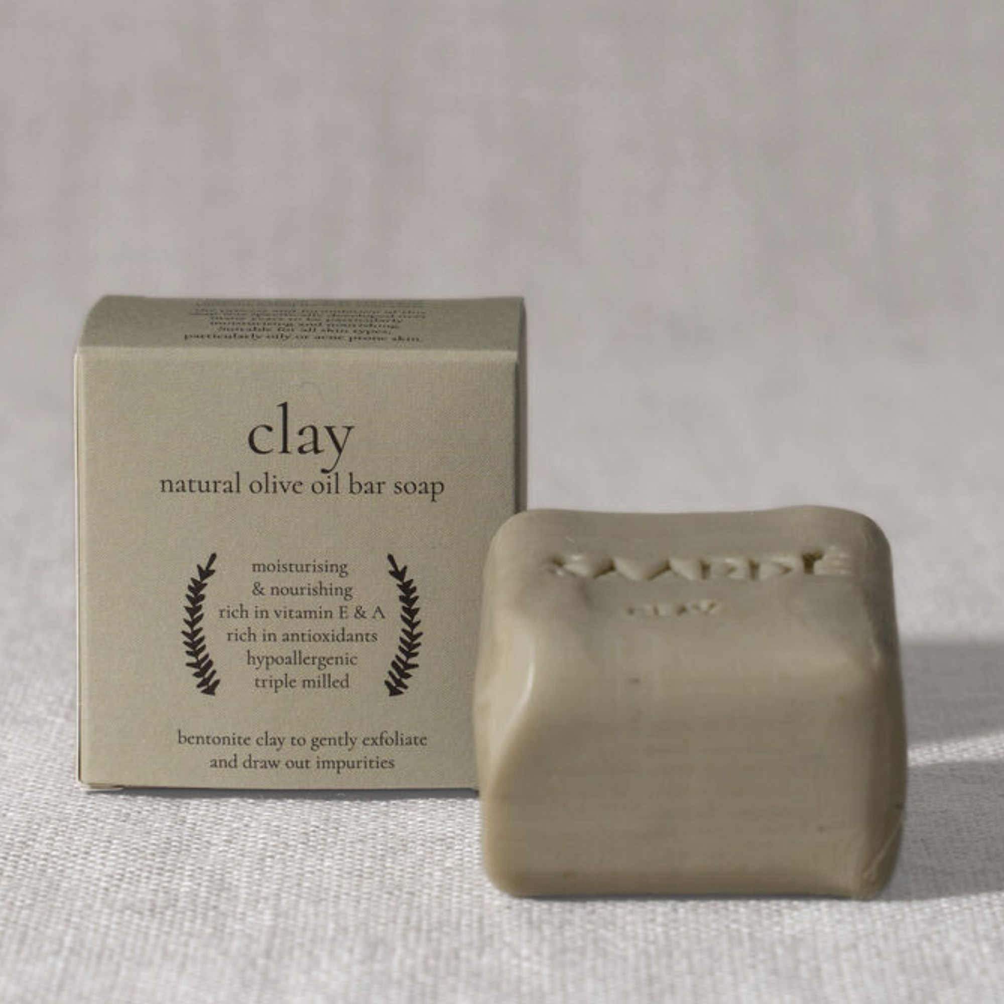 Olive Oil Bar Soap | Bentonite Clay