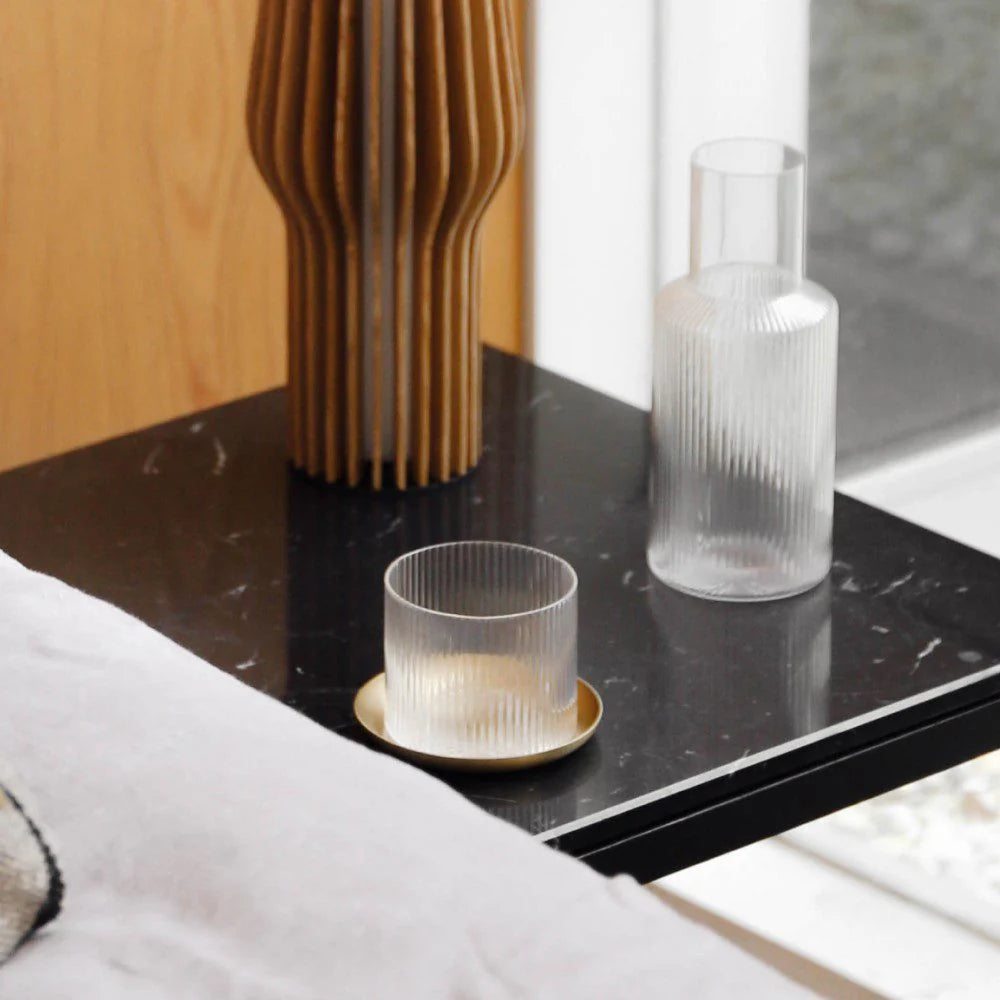 Ferm Living Basho Round Brass Tray Elegant Home Decor and Serving