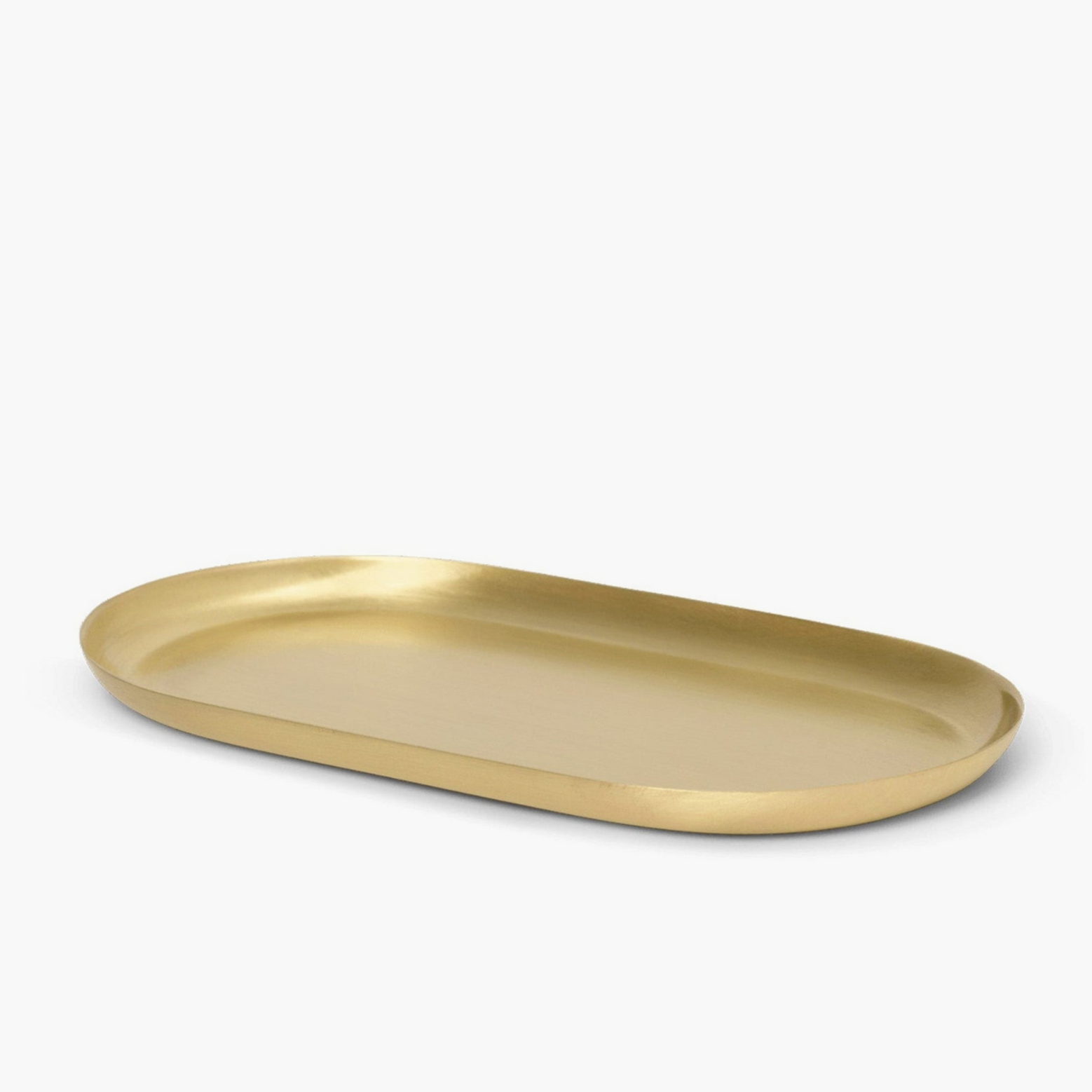 Basho Tray | Oval | Brass