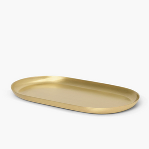 Basho Tray | Oval | Brass