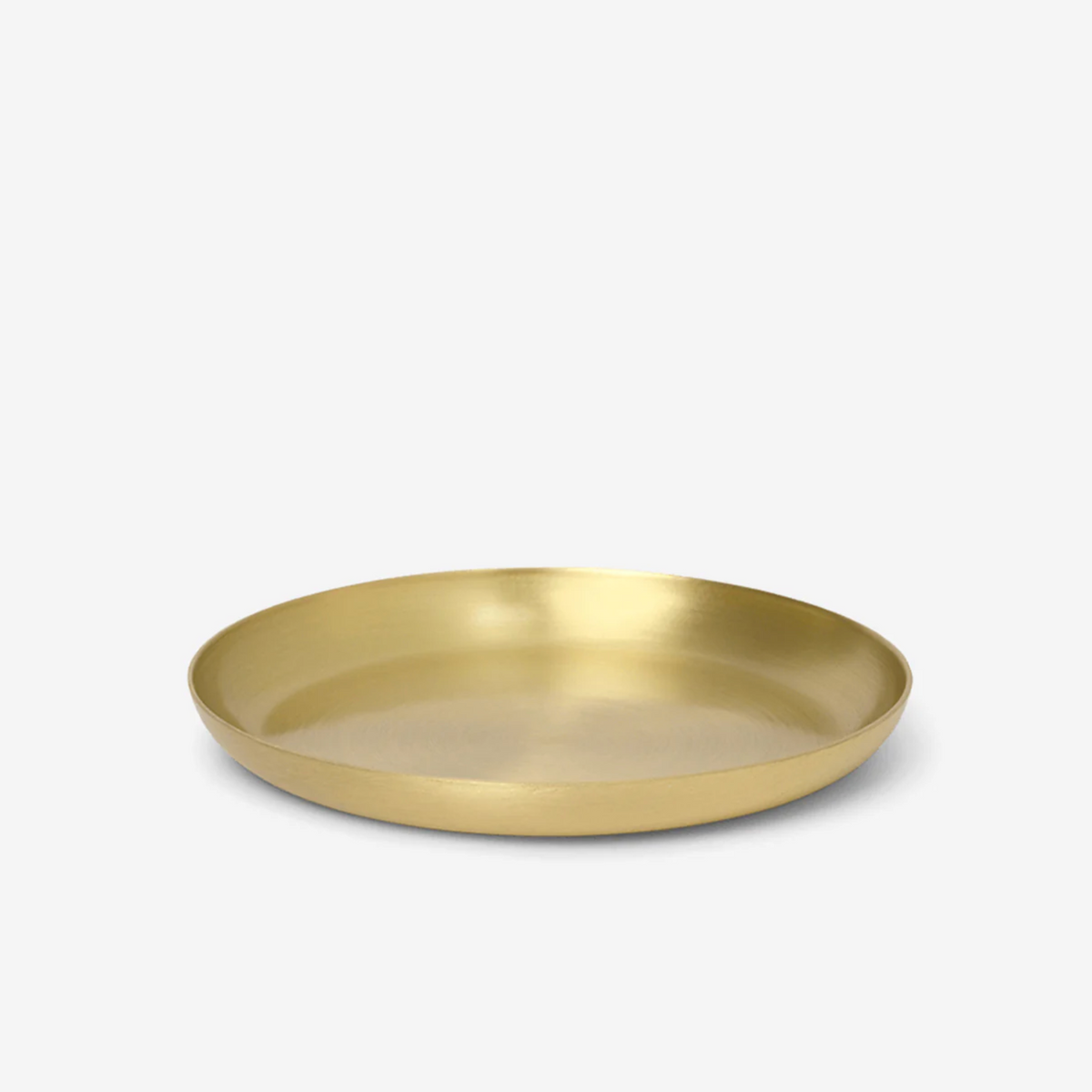 Basho Round Brass Tray by FERM LIVING (basho-tray-round-brass)