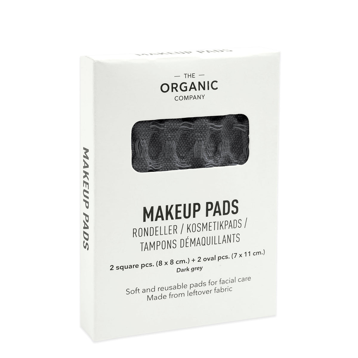 Big Waffle Make Up Pads | Dark Grey by THE ORGANIC COMPANY (the-organic-co-big-waffle-make)