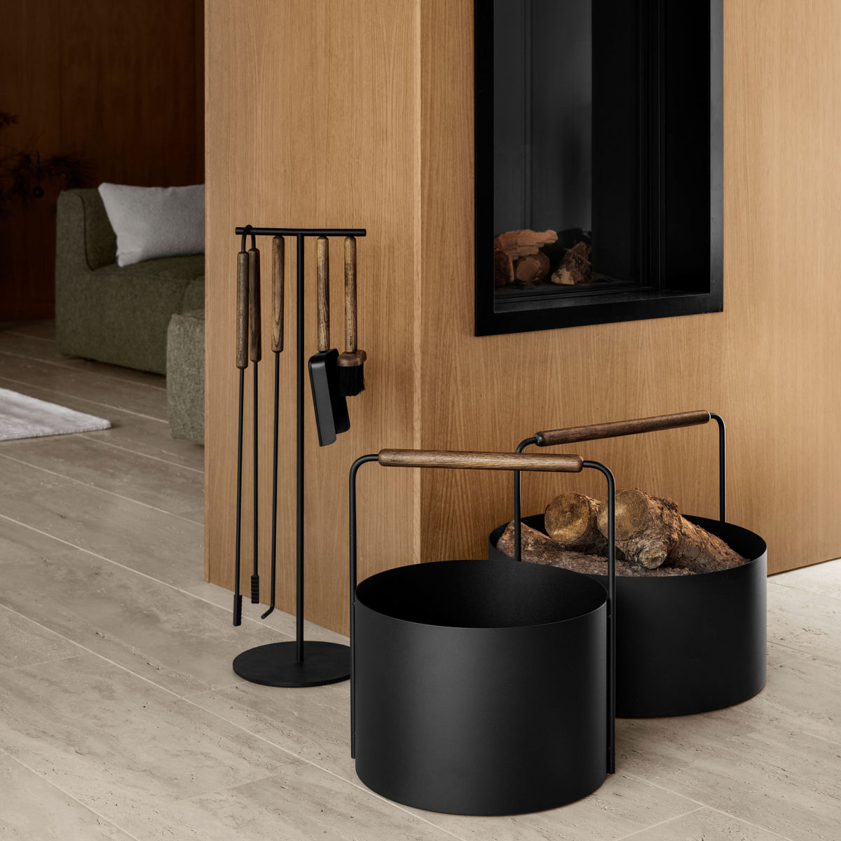 Blomus ASHI Wood Basket | Oak | L
