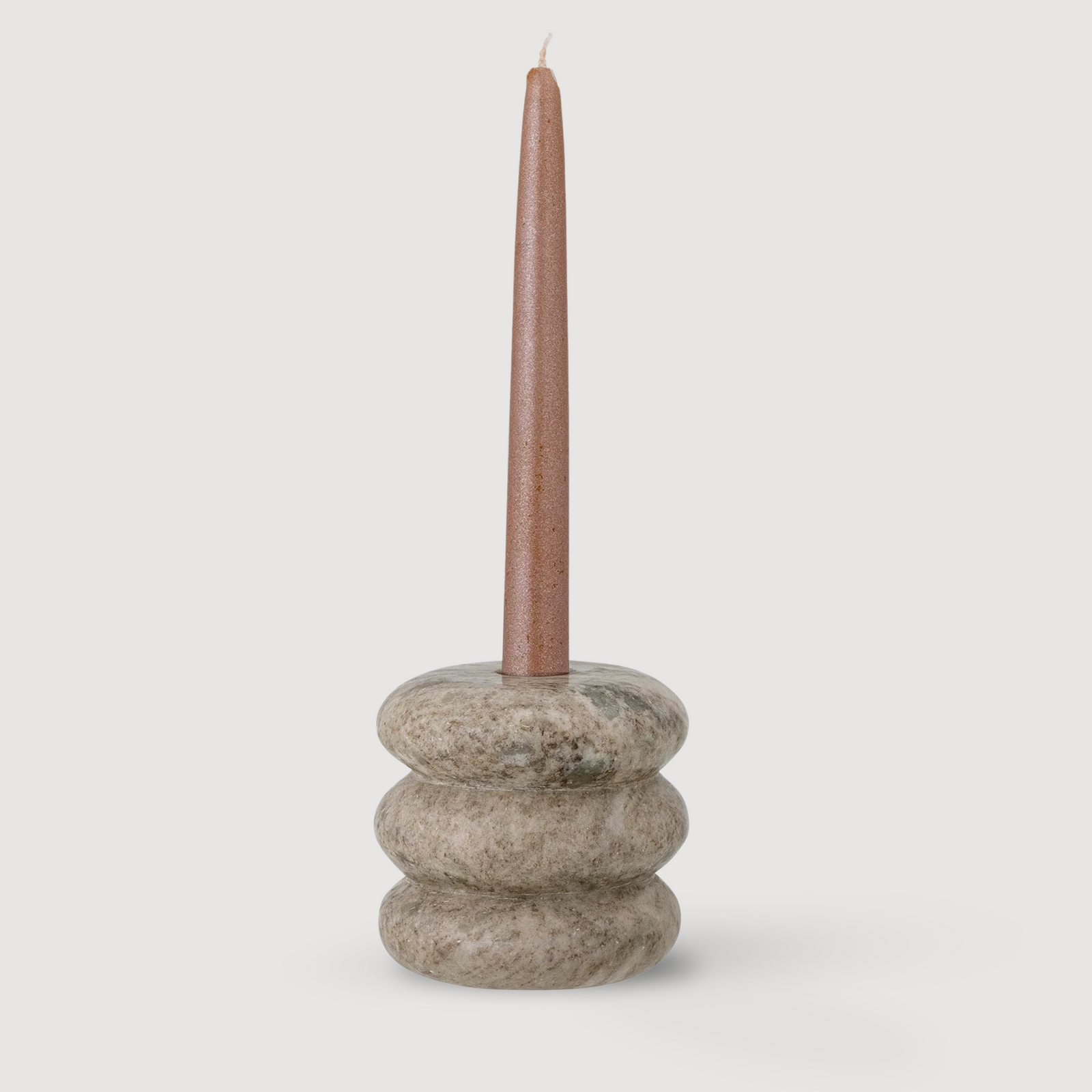 Madisson Candle holder | Brown Marble by BLOOMINGVILLE (madisson-votive-candlestick-brown-marble)